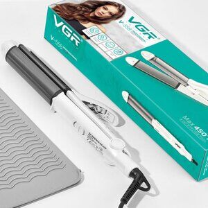 VGR Travel Curling Iron, 110~250V Dual Voltage with European Plug Adapter